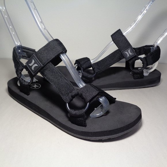 Hurley Size 13 M RIVER Black Sport Sandals New Men\'s Shoes main image 7